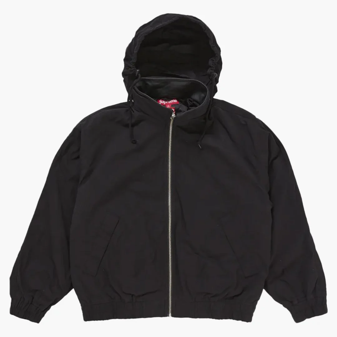 Supreme Leather Collar Utility Jacket (ss25) Black