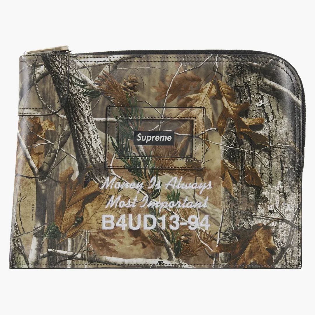 Supreme Leather Money Bag (fw25) Realtree Hardwoods Camo - Image 2