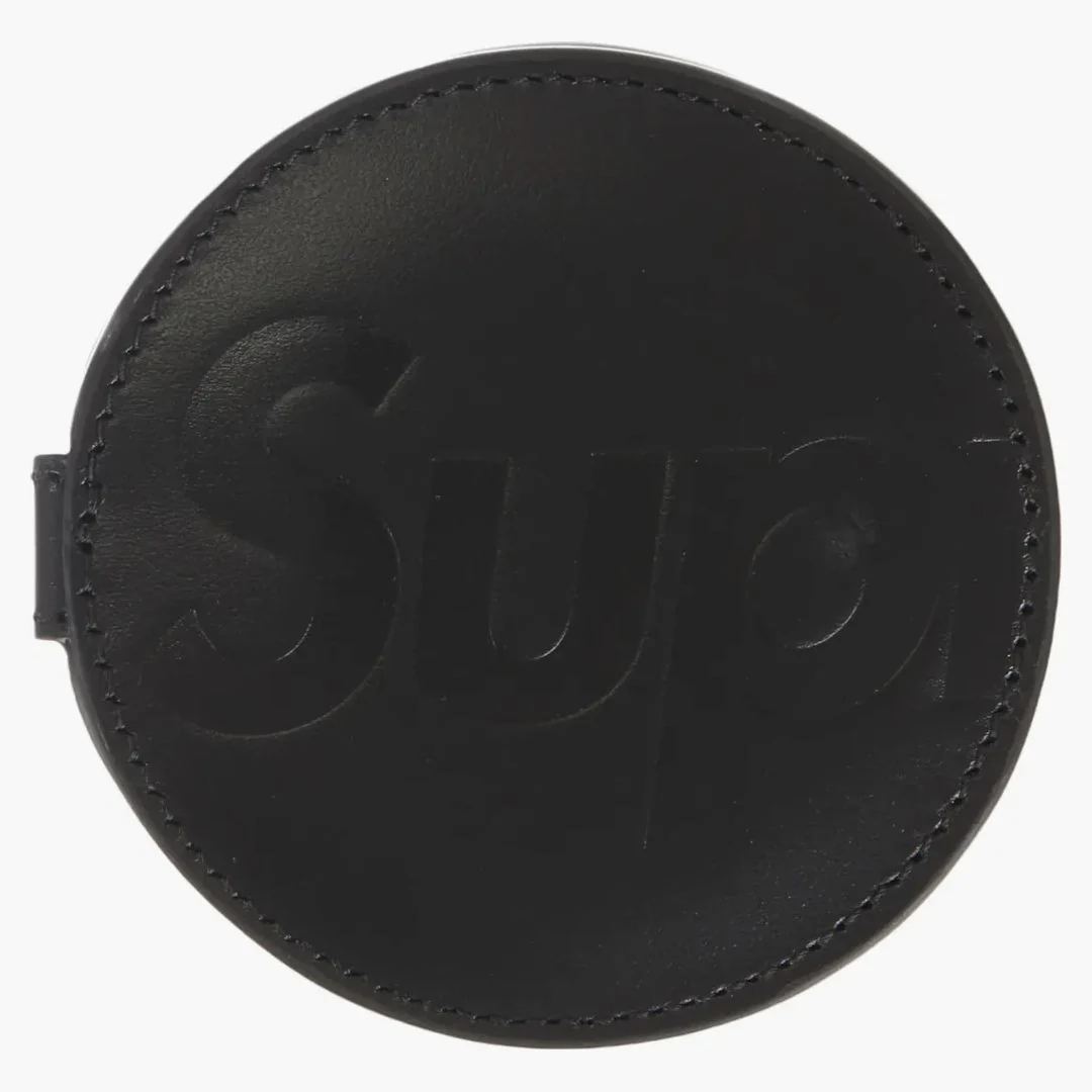 Supreme Leather Pocket Mirror Black