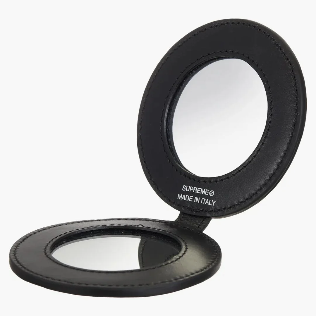 Supreme Leather Pocket Mirror Black - Image 2