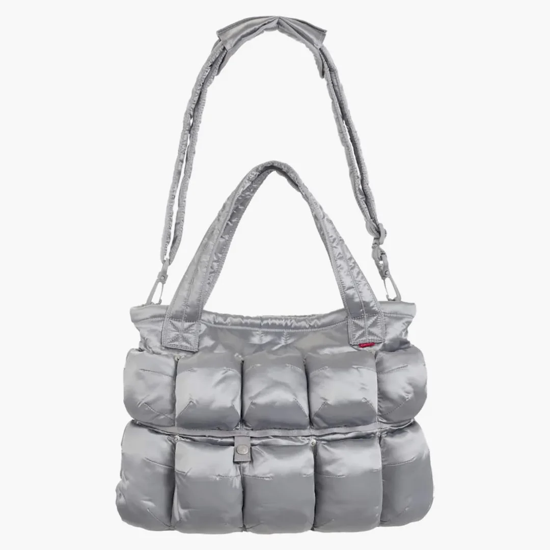 Supreme Marithé + François Girbaud Pokachu Puffer Tote Bag Silver - Image 2