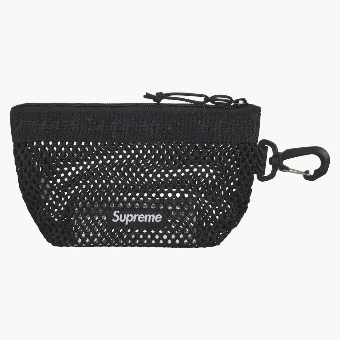 Supreme Mesh Mini Pouch Black