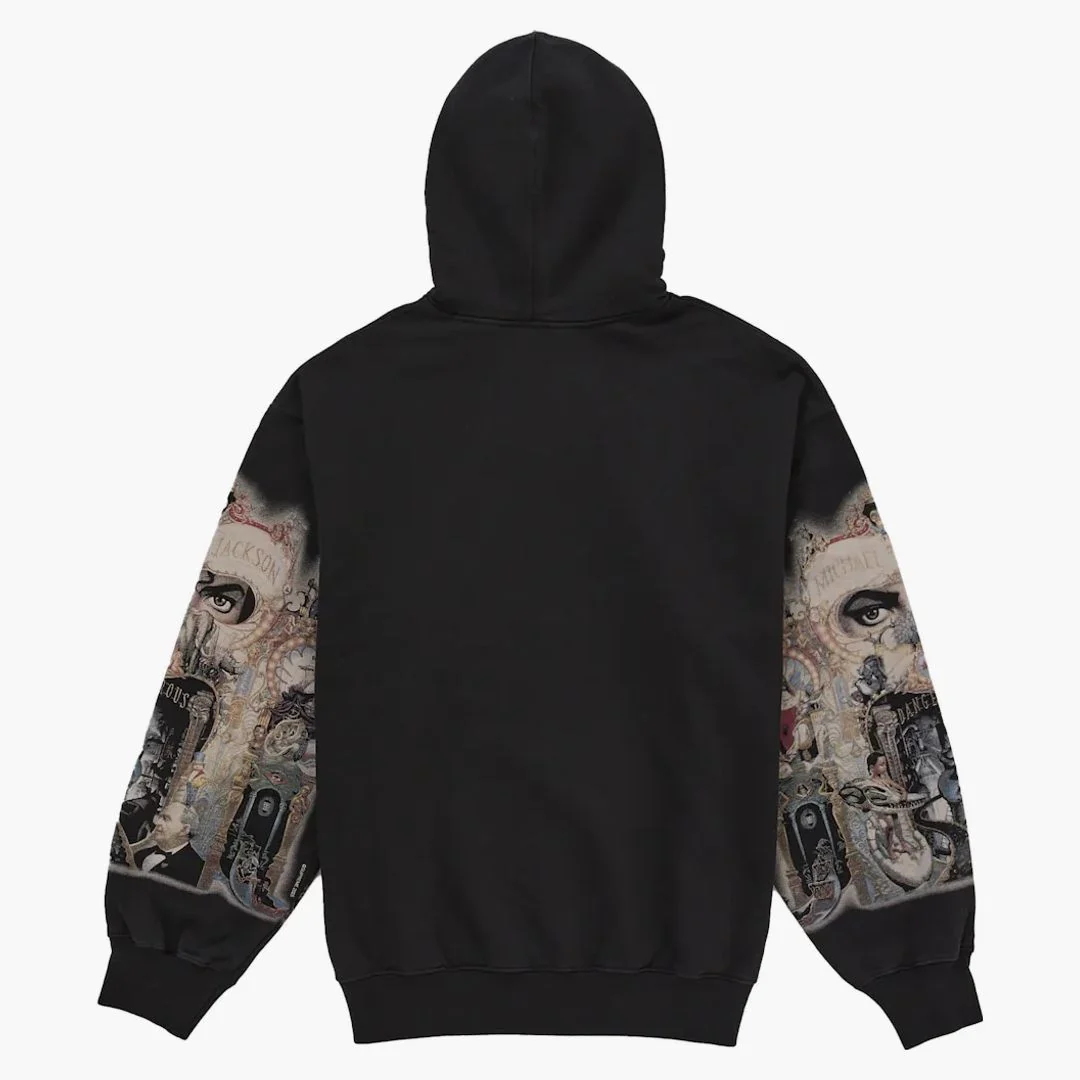 Supreme Michael Jackson Dangerous Zip Up Hooded Sweatshirt Black - Image 3