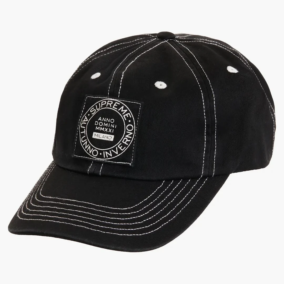 Supreme Milano Patch 6-panel Black