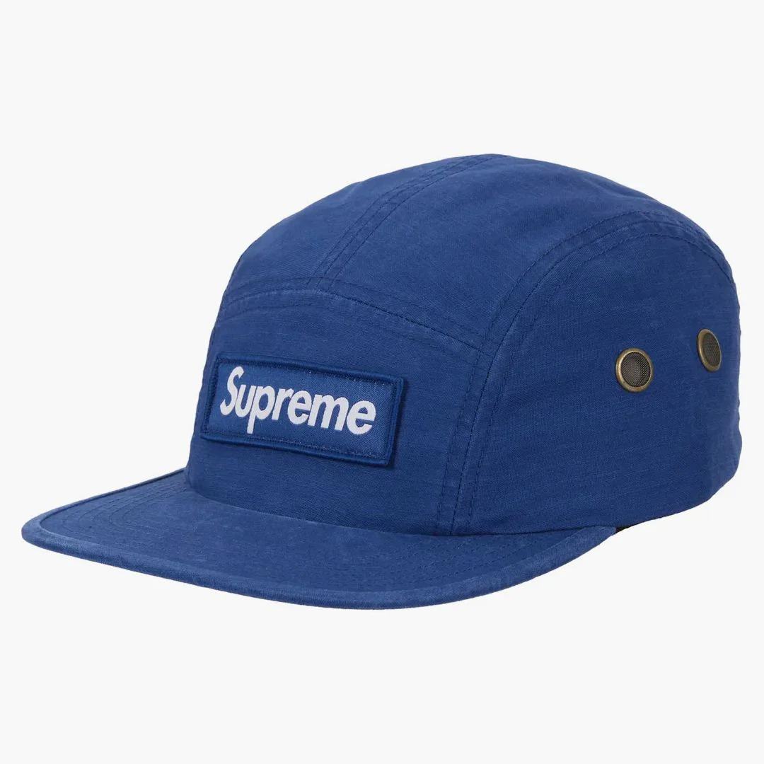 Supreme Military Camp Cap (ss25) Dark Royal
