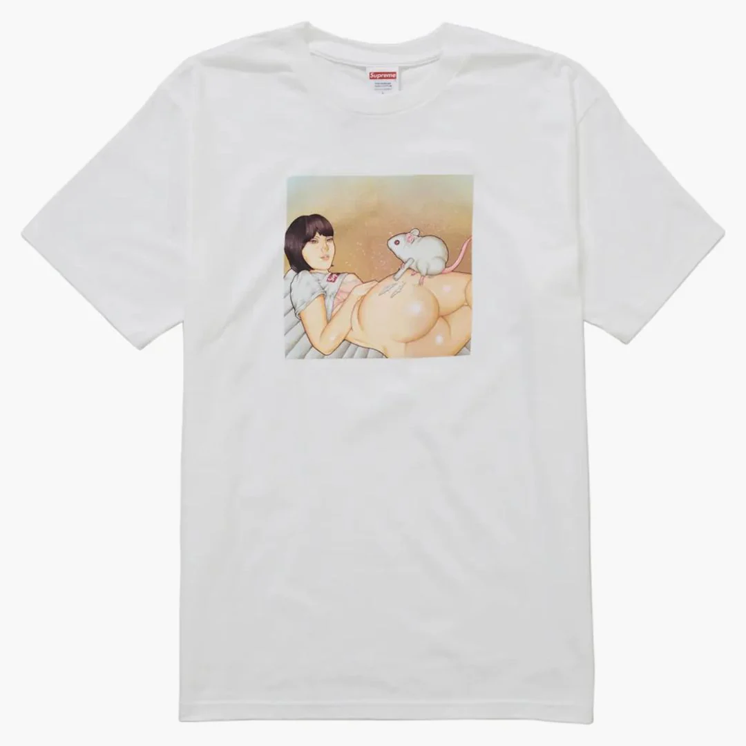 Supreme Mouse Tee (ss25) White