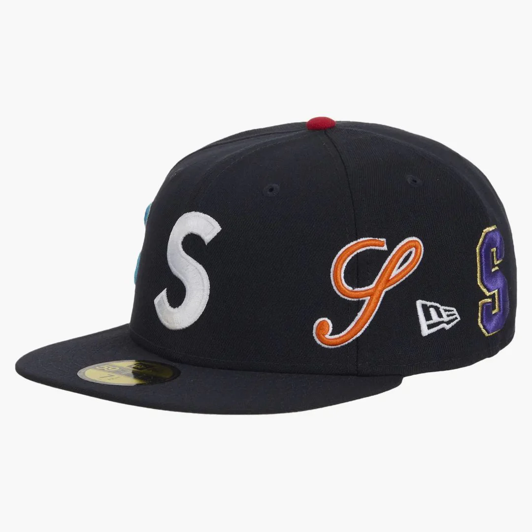 Supreme Multi S Logo New Era 59fifty Fitted Hat Navy