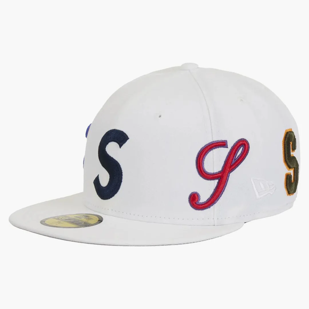 Supreme Multi S Logo New Era 59fifty Fitted Hat White