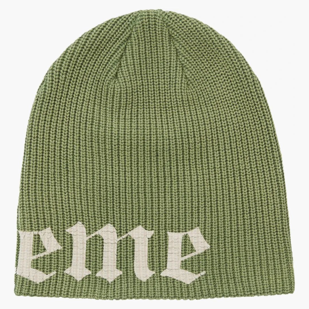Supreme Old English Printed Beanie Green - Image 2