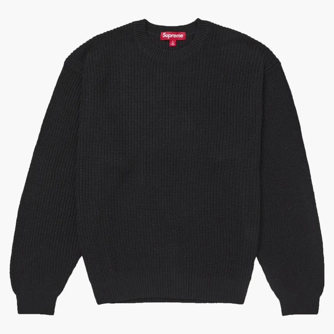 Supreme Old English Printed Sweater Black - Image 2