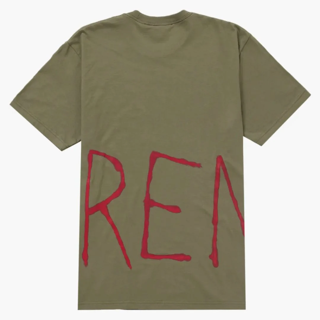 Supreme Painted Tee (ss25) Olive - Image 2