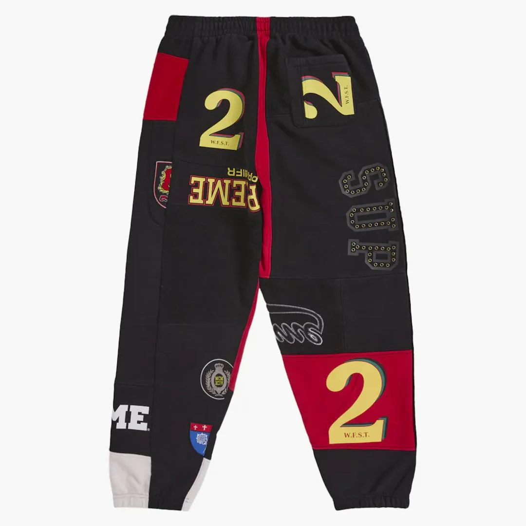 Supreme Patchwork Sweatpant (ss25) Black - Image 2