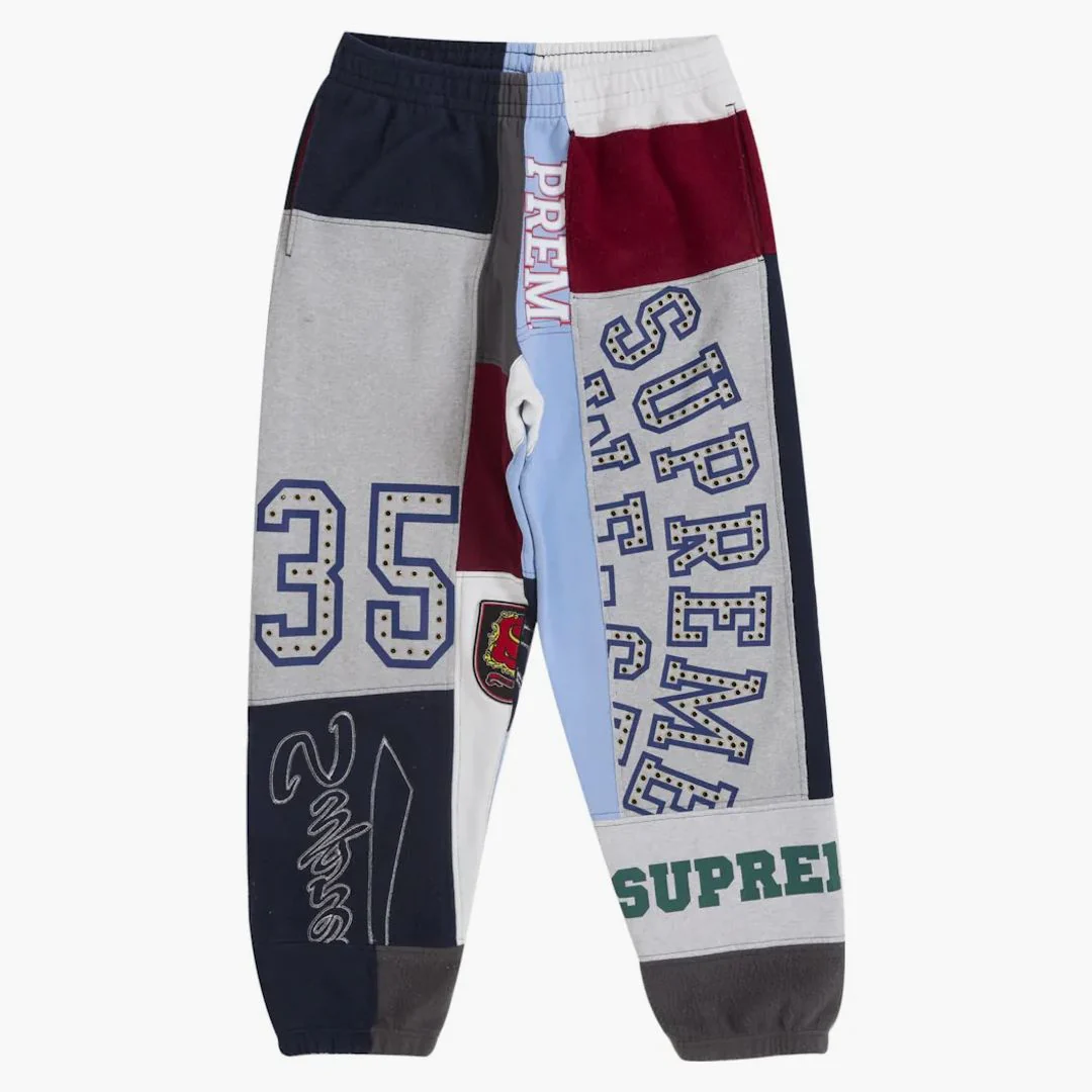 Supreme Patchwork Sweatpant (ss25) Navy