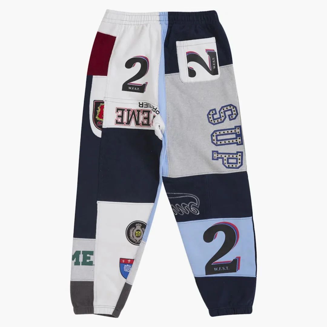 Supreme Patchwork Sweatpant (ss25) Navy - Image 2