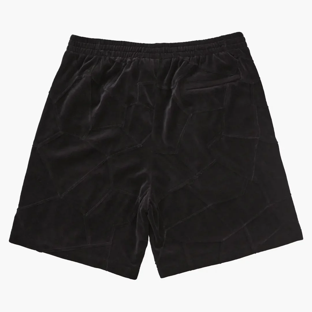 Supreme Patchwork Velour Short Black - Image 2