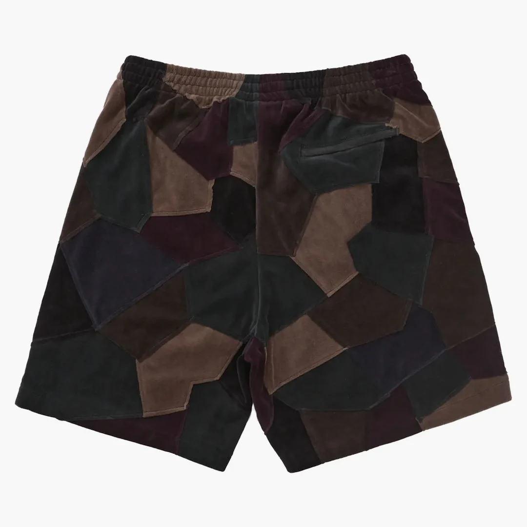 Supreme Patchwork Velour Short Dark Navy - Image 2