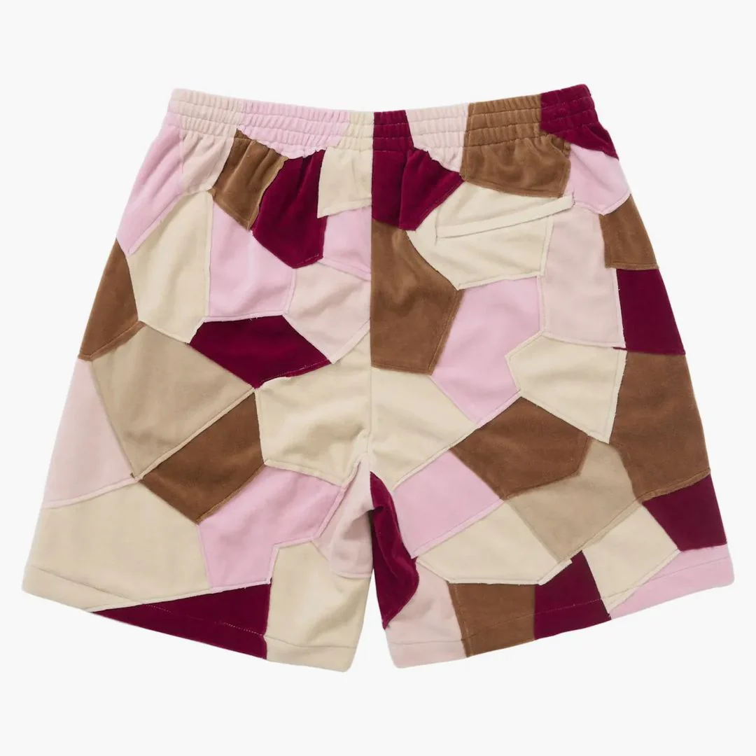 Supreme Patchwork Velour Short Tan - Image 2