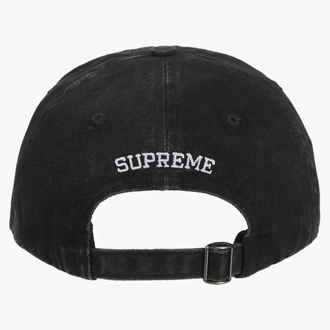 Supreme Pigment Coated 2-tone S Logo 6-panel Black - Image 2