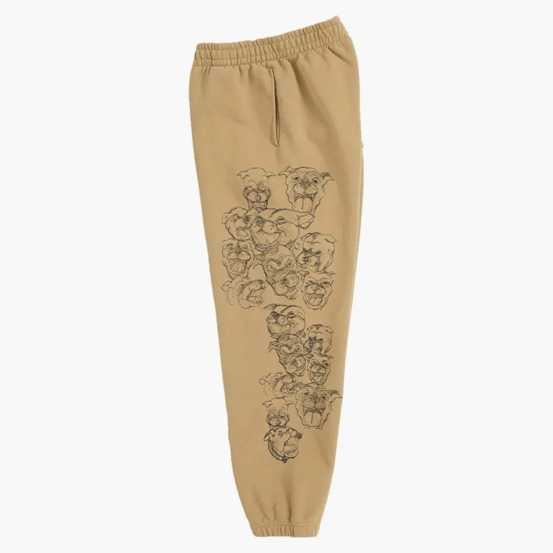 Supreme Pitbulls Embroidered Sweatpant Brown - Image 3