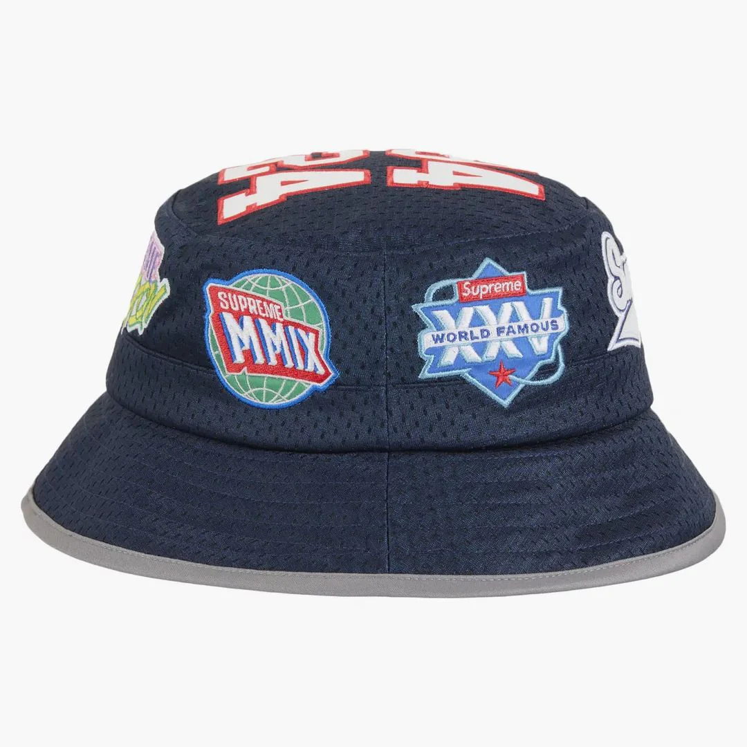 Supreme Playoffs Mesh Crusher Hat Navy - Image 2
