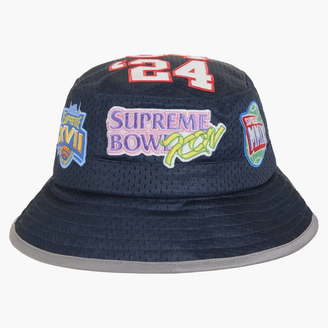 Supreme Playoffs Mesh Crusher Hat Navy - Image 3