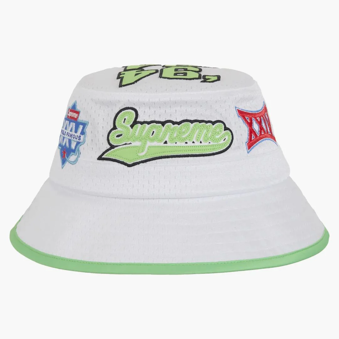 Supreme Playoffs Mesh Crusher Hat White