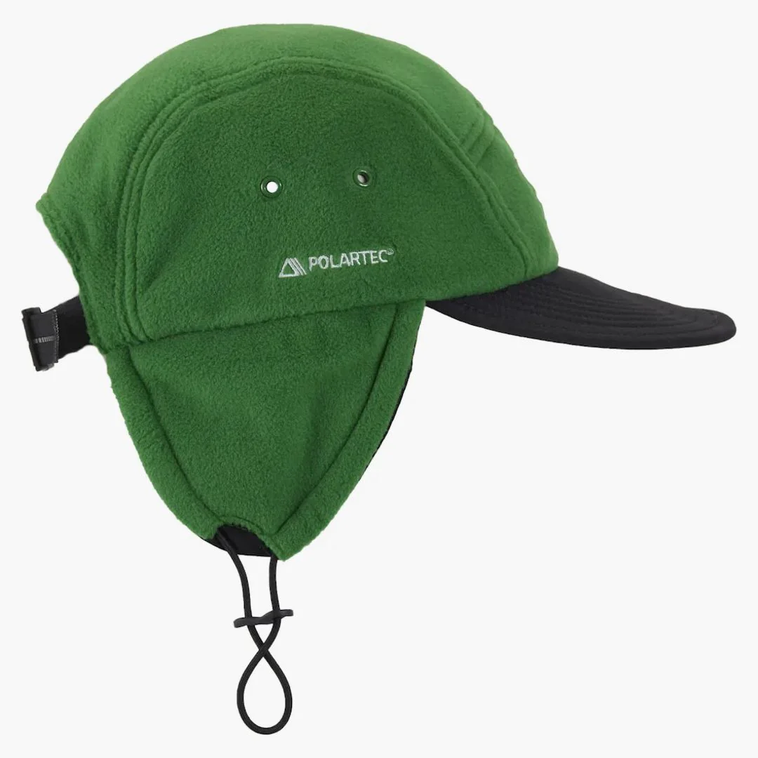 Supreme Polartec Earflap Camp Cap (fw24) Green - Image 2
