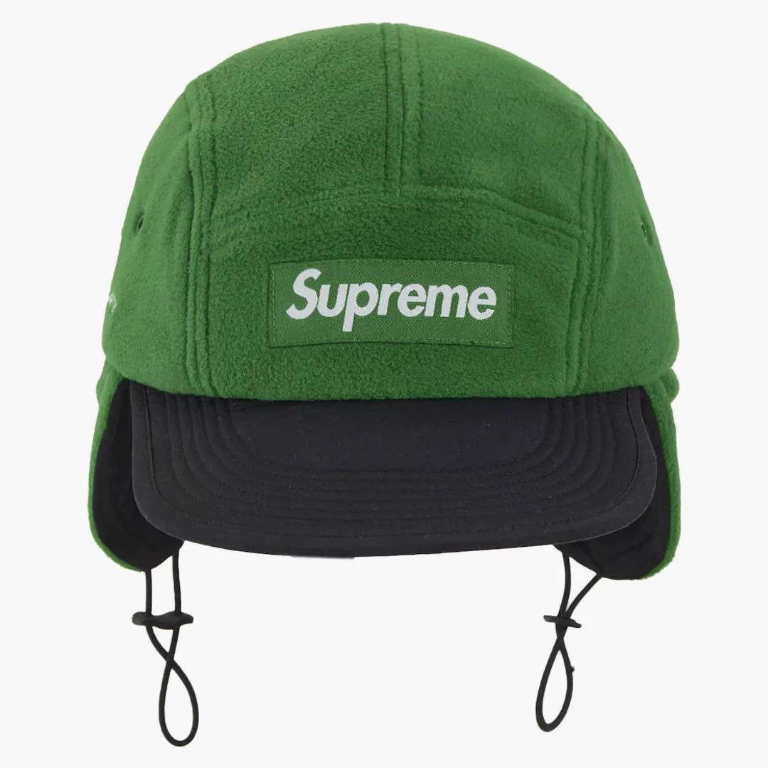 Supreme Polartec Earflap Camp Cap (fw24) Green - Image 3