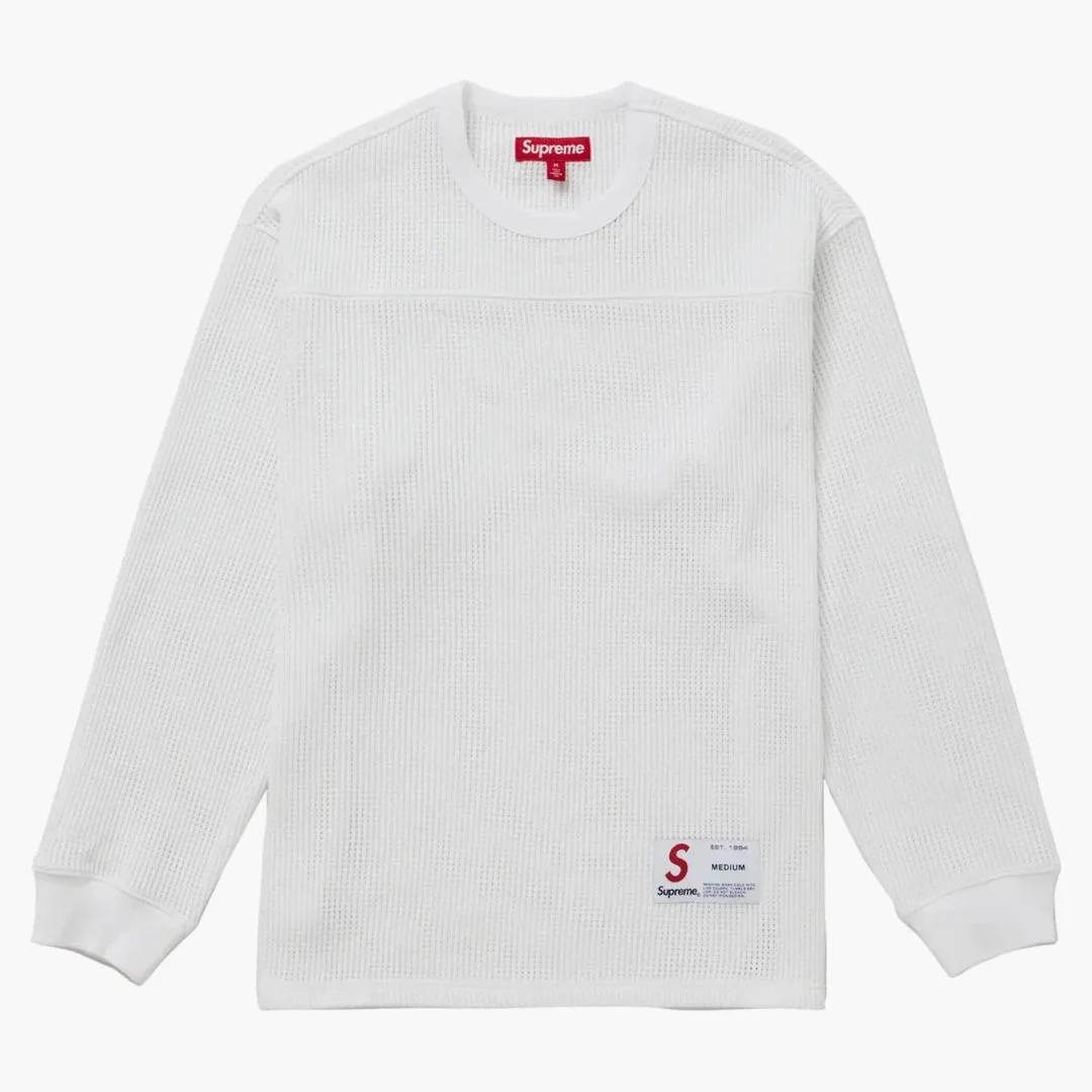Supreme Polartec Mesh L/s Football Top White