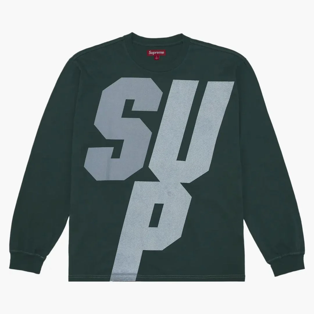 Supreme Reflective L/s Top Green - Image 3
