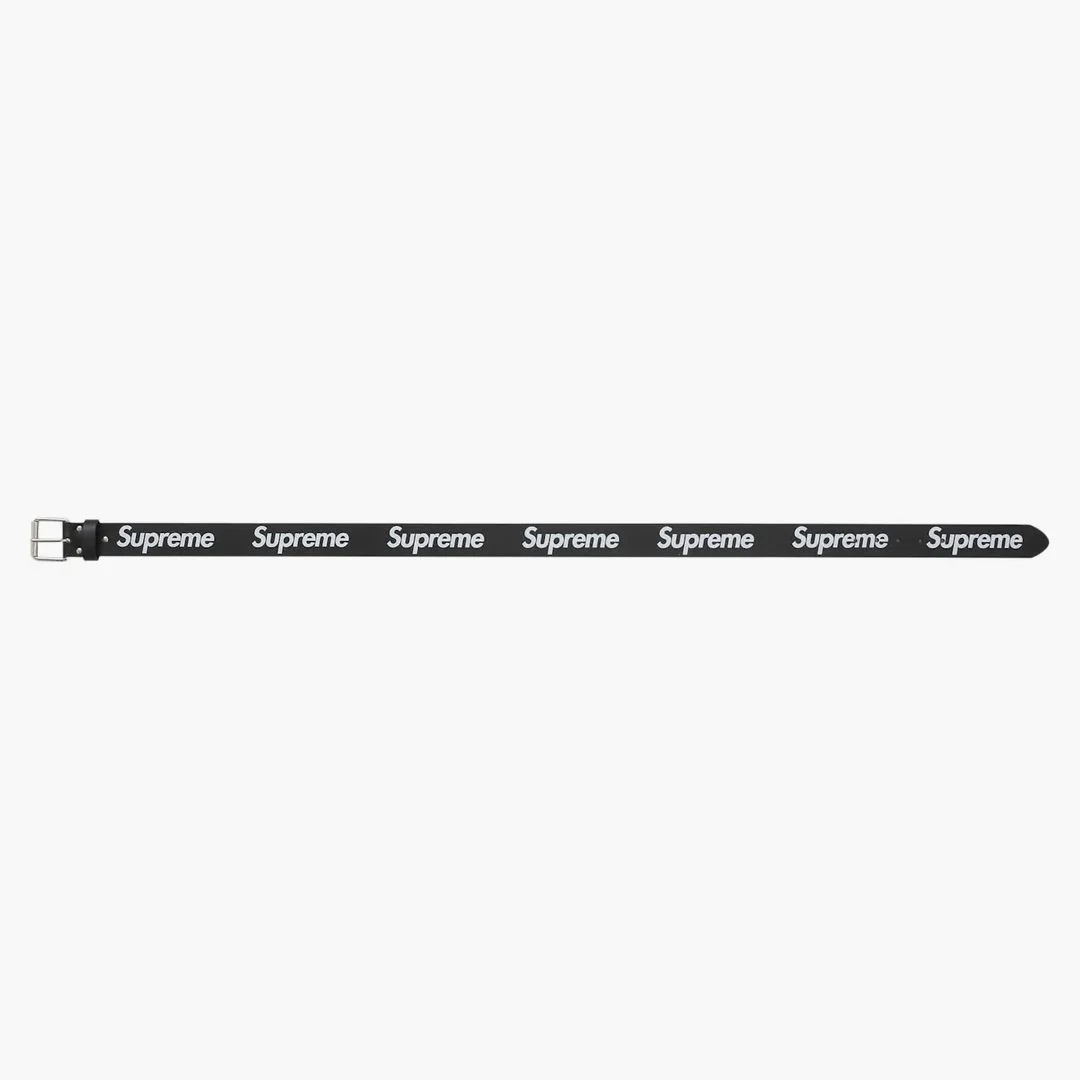 Supreme Repeat Leather Belt (fw25) Black - Image 3