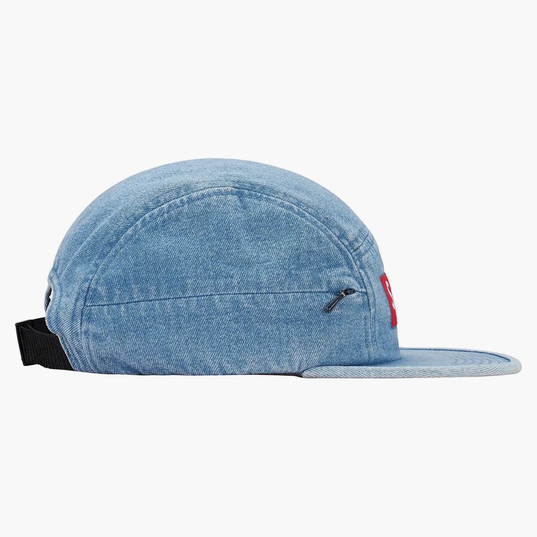 Supreme Side Zip Camp Cap Denim - Image 2