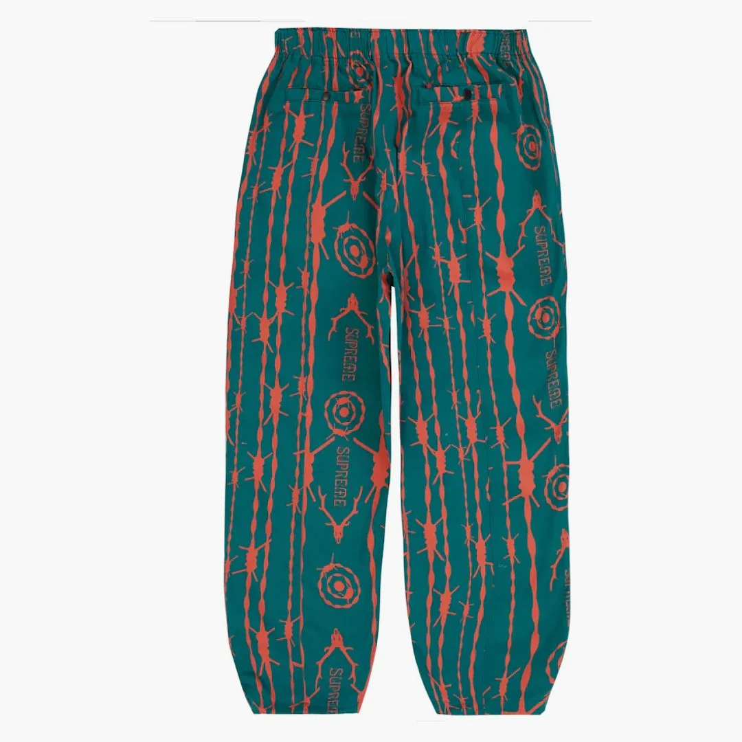 Supreme South2 West8 Belted Pant Teal Pattern - Image 2
