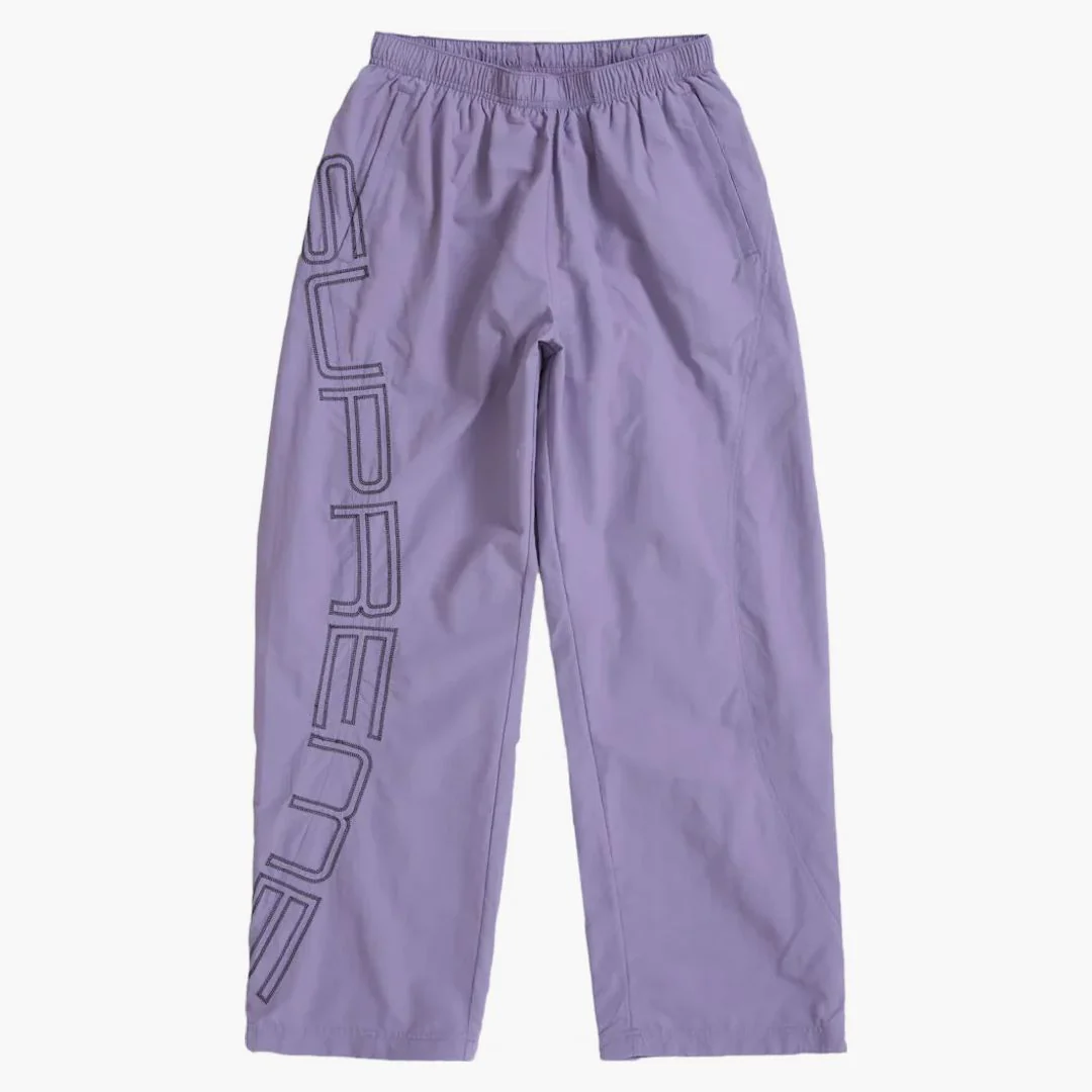 Supreme Spellout Embroidered Track Pant (ss25) Dusty Purple