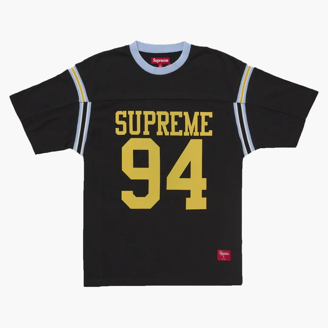 Supreme Split S/s Football Top Black