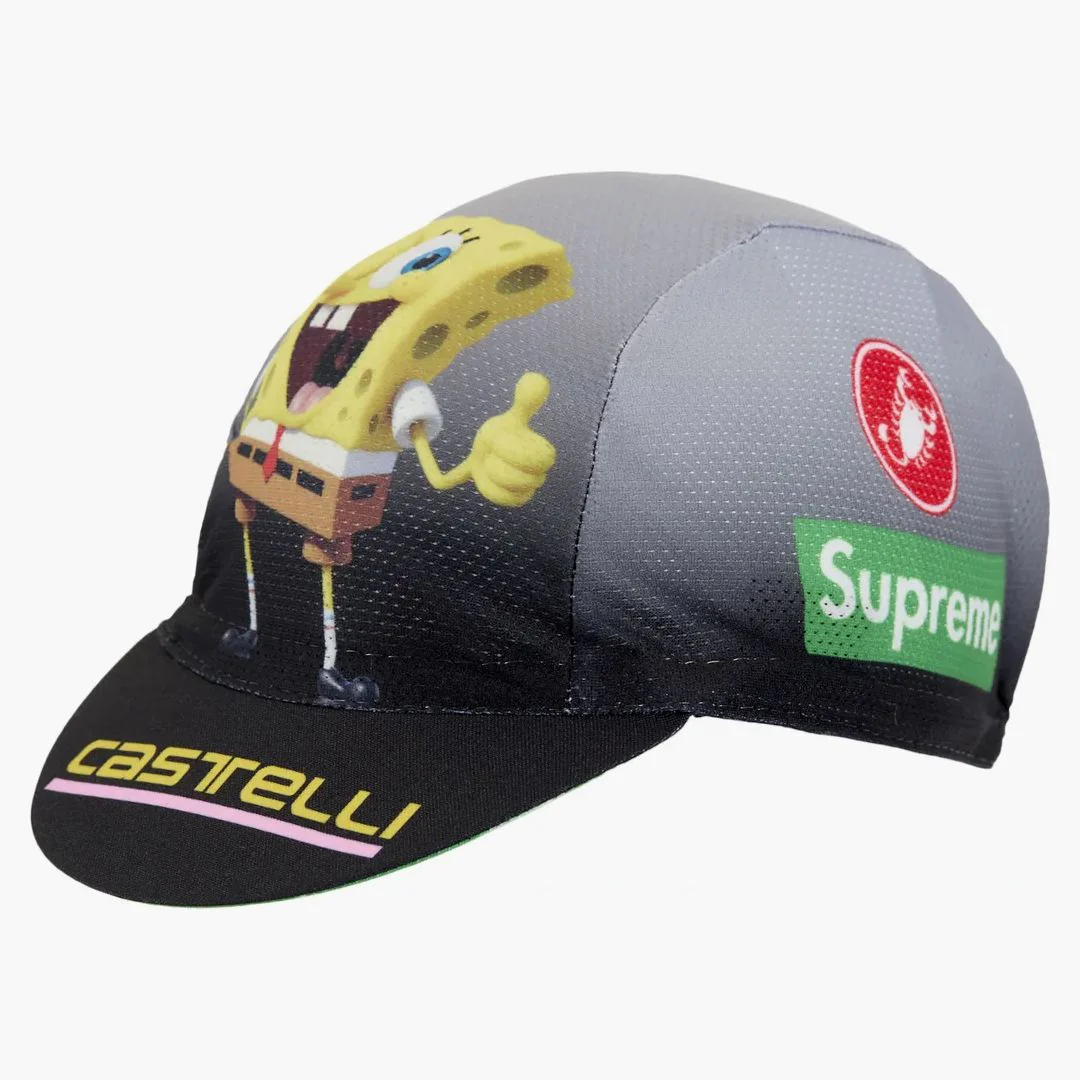 Supreme Spongebob Squarepants Castelli Cycling Cap Black - Image 4