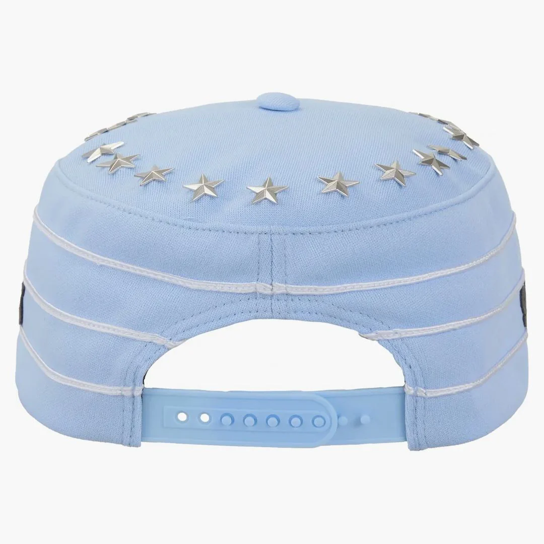 Supreme Stars Studded Pillbox Hat Light Blue - Image 2