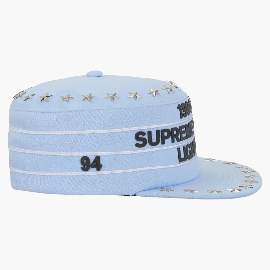 Supreme Stars Studded Pillbox Hat Light Blue - Image 3