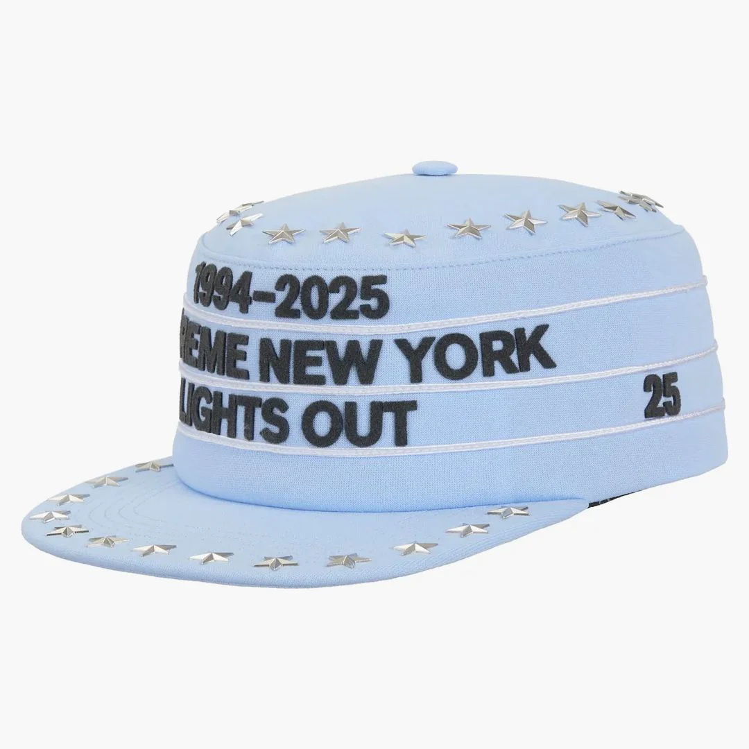 Supreme Stars Studded Pillbox Hat Light Blue - Image 4