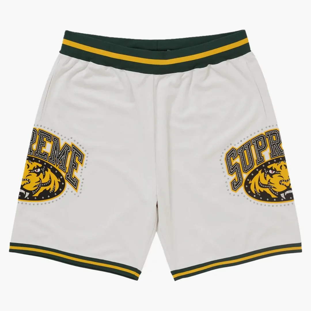 Supreme Studded Basketball Short White