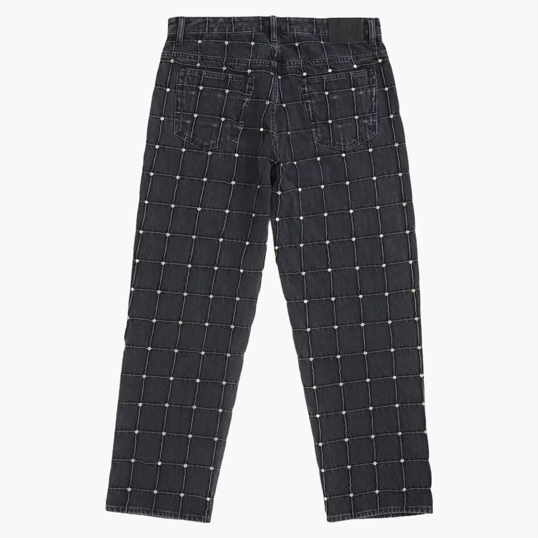 Supreme Studded Seam Loose Fit Jean Black - Image 2