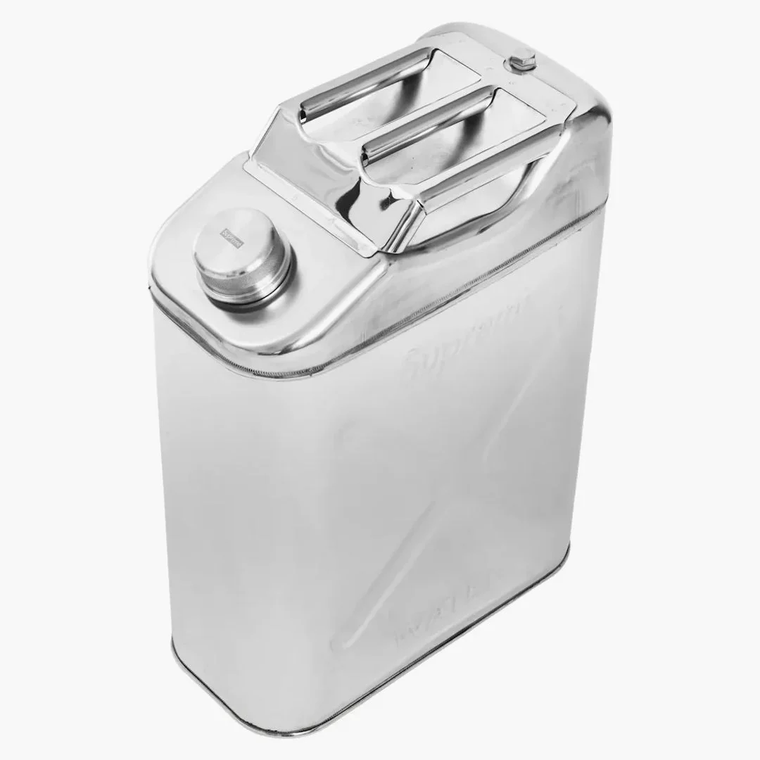 Supreme Swiss Link Stainless Steel 20l Water Can Silver
