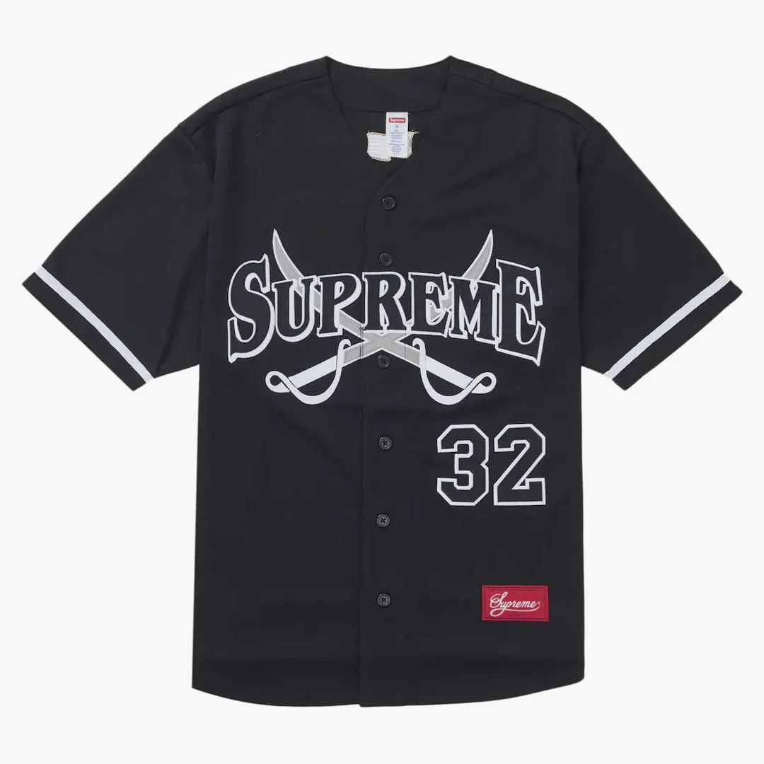 Supreme Swords Baseball Jersey Black