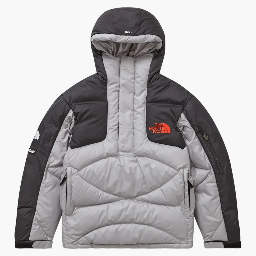 Supreme The North Face 800-fill Half Zip Hooded Pullover Grey - Image 2