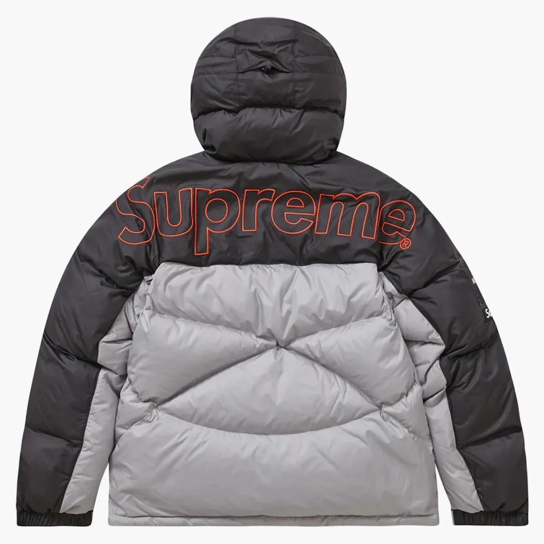 Supreme The North Face 800-fill Half Zip Hooded Pullover Grey - Image 3