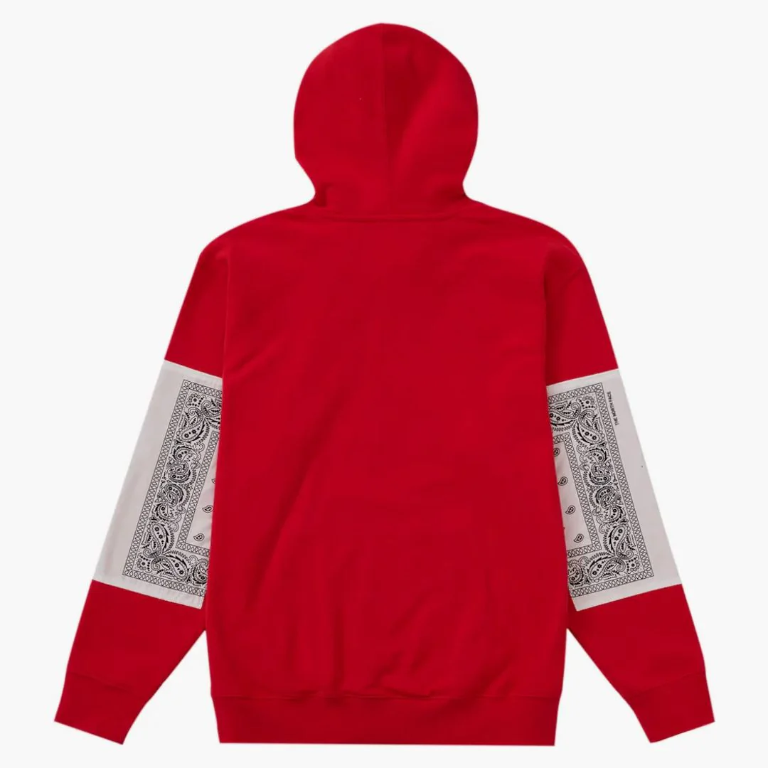 Supreme The North Face Bandana Hooded Sweatshirt Red - Image 2