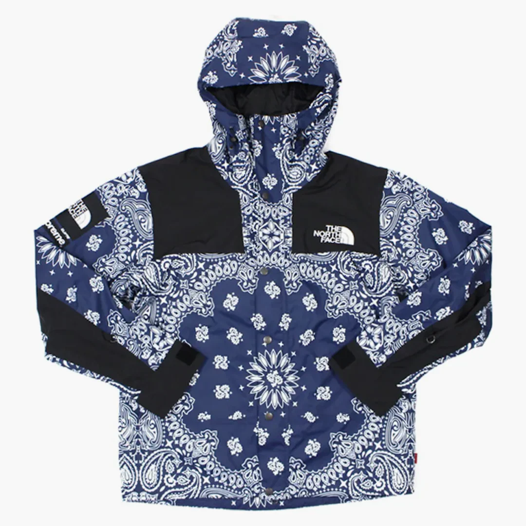 Supreme The North Face Bandana Mountain Jacket Navy - Image 2