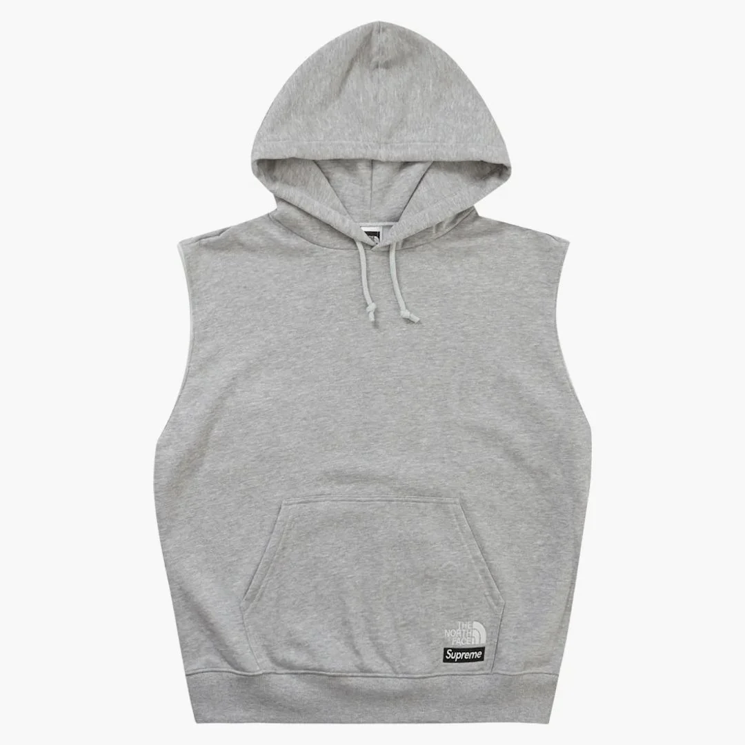 Supreme The North Face Convertible Hooded Sweatshirt Heather Grey