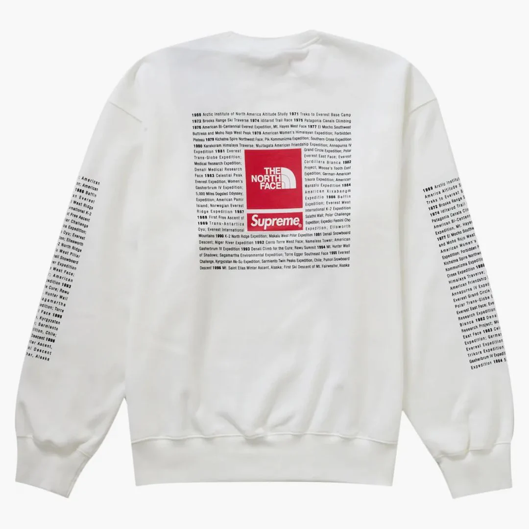 Supreme The North Face Crewneck White