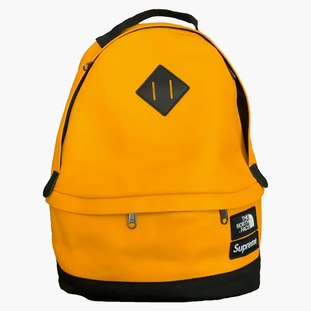Supreme The North Face Leather Day Pack Yellow
